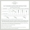 thumbnail image 4 of EXCLUSIVE HOME Napoleon 1" Curtain Rod and Coordinating Finial Set, Oil Rubbed Broze, Adjustable 36"-72", 4 of 7