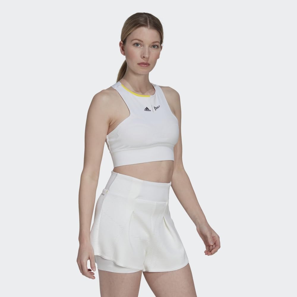 Adidas Parley London Women's Tennis Crop Tank White photo 3