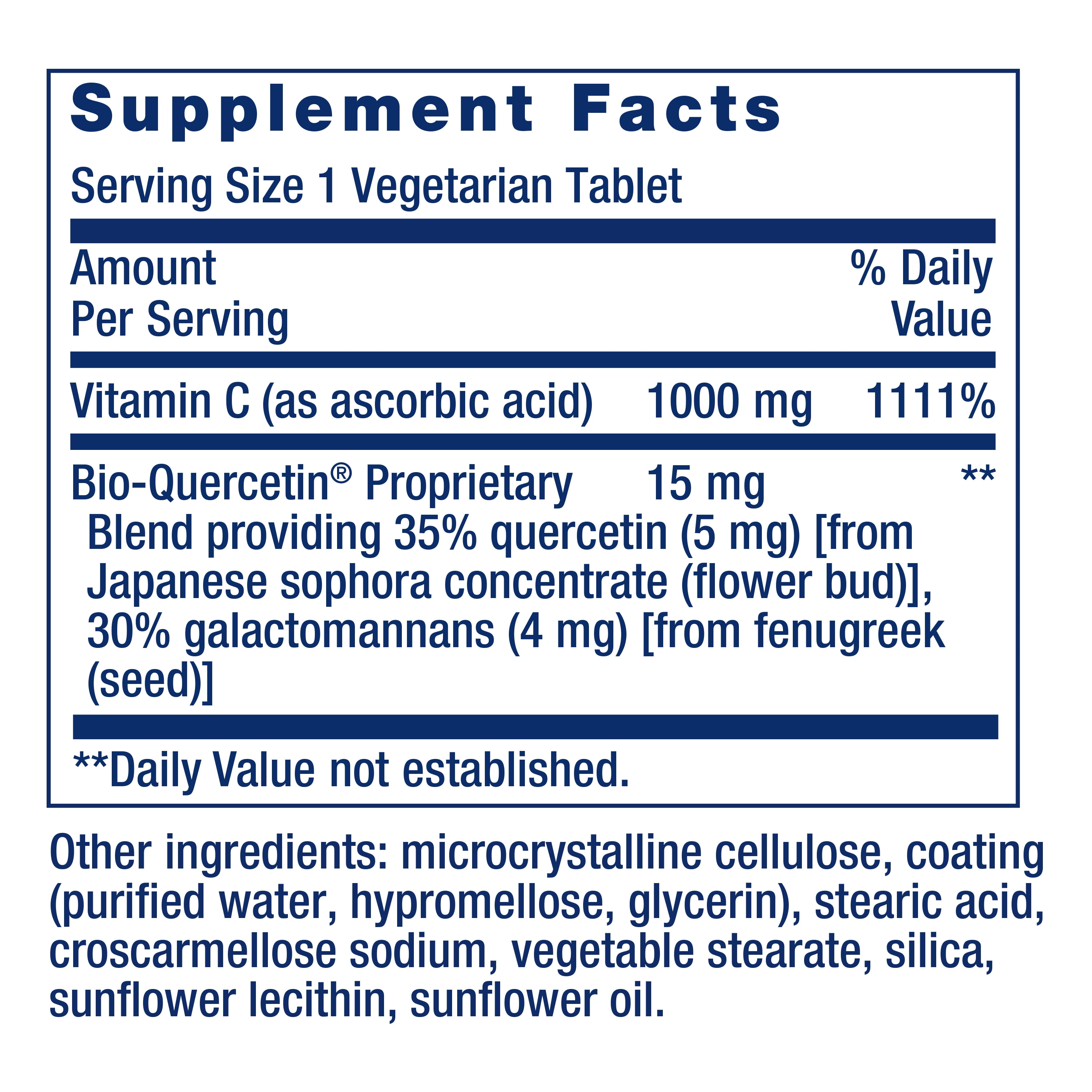 Life Extension Vitamin C and Bio-Quercetin®, cardiovascular health supplement, immune support, highly absorbable, quercetin, vitamin C, gluten free, non-GMO, vegetarian, 250 tablets