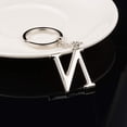 thumbnail image 3 of Keychain Initial Letter Key Chain Silver for Men Women Personalized Alphabet Monogram Keychain for Car Keys, N, 3 of 4