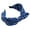 Blue, variant on Grofry Women Hair Hoop Sweet Polka Dot Print Bowknot Wide Band Cloth Headband Headwrap