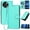 Green, variant on Flip Case for Doogee Note 59 Premium Leather with Detachable Hand Strap Carbon Fiber Surface with Card Slot and Kickstand