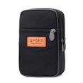 thumbnail image 1 of Multi Layer Men Phone Pouch Waist Bag Fanny Pack Canvas Purse (Camel 2), 1 of 7