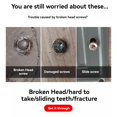 thumbnail image 4 of 6 Piece Broken Screw Extractor Set Left Hand Drill Bit For Removing Damaged Stripped Screws (04# Size Range), 4 of 7