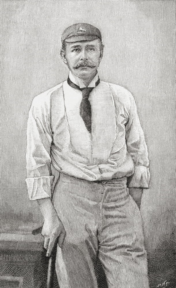 George Robert Canning Harris 4Th Baron HarrisAged 38 1851- 1932 British Politician Cricketer And Cricket Administrator From The Strand Magazine Published 1894 Canvas Art - Ken Welsh Design Pics (24 x