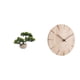 thumbnail image 1 of Colección De árboles Bonsái Artificiales, Centro De Mesa Con Plantas Artificiales, Reloj De Pared De Madera Maciza, Decorativo Creativo, Silencioso (sin Tictac), Regalo, 1 of 8