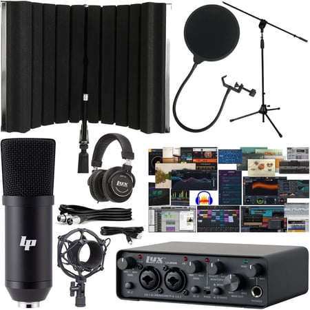 LyxJam 2x2 USB Audio Interface with ASIO Driver and Creative Studio Software