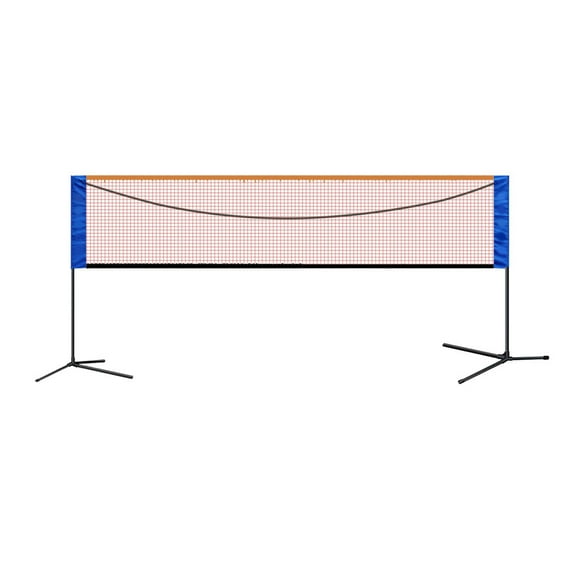 axGear Portable Badminton Net Set Tennis Volleyball Training Height Adjustable w/ Bag