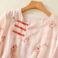 thumbnail image 6 of Womens Tops 2026 Plus Size Fashion Shirts Summer Round Neck Button Print Pullover Shirt, 6 of 9