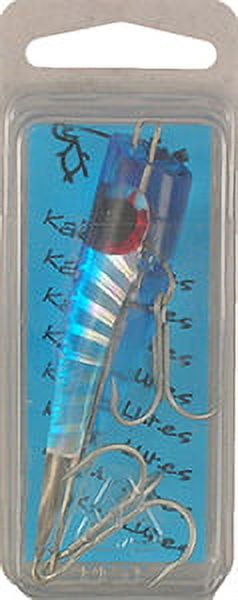 Kaku Small Popper Lure with Triple Color Finish, Blue, Silver and Pink for Saltwater Fishing