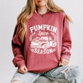 thumbnail image 2 of Pumpkin Spice Season Truck Distressed - Lightweight Garment Dyed Sweatshirt, 2 of 12