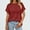 Wine, variant on ZZwxWA Fashion Casual Women Solid Short Sleeve Sleeve Blouse V-Neck Loose Tops