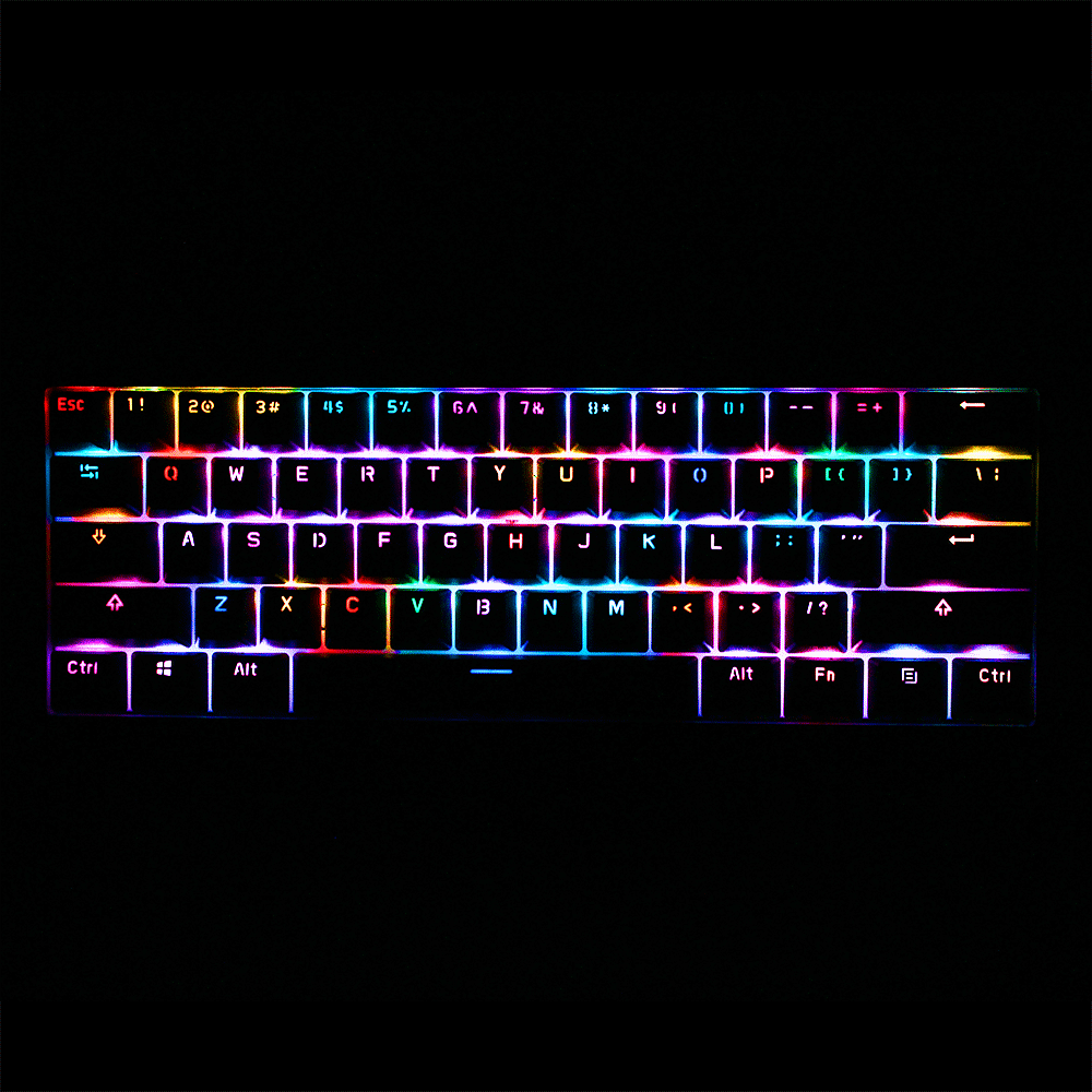 Anne Pro 2 Portable Rgb Gaming Office 60 Wired Wireless Mechanical Keyboard Gateron Full Keys Programmable True Rgb Backlit Brown Switch Walmart Com