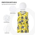 thumbnail image 3 of Xecao Honeybee print basketball shirt for both men and women, a unisex basketball jersey perfect for theme parties-3X-Large, 3 of 6