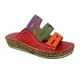thumbnail image 5 of Moda mujer Chic tres colores costura sandalias verano playa punta abierta Slip on sandalias de mujer, 5 of 5