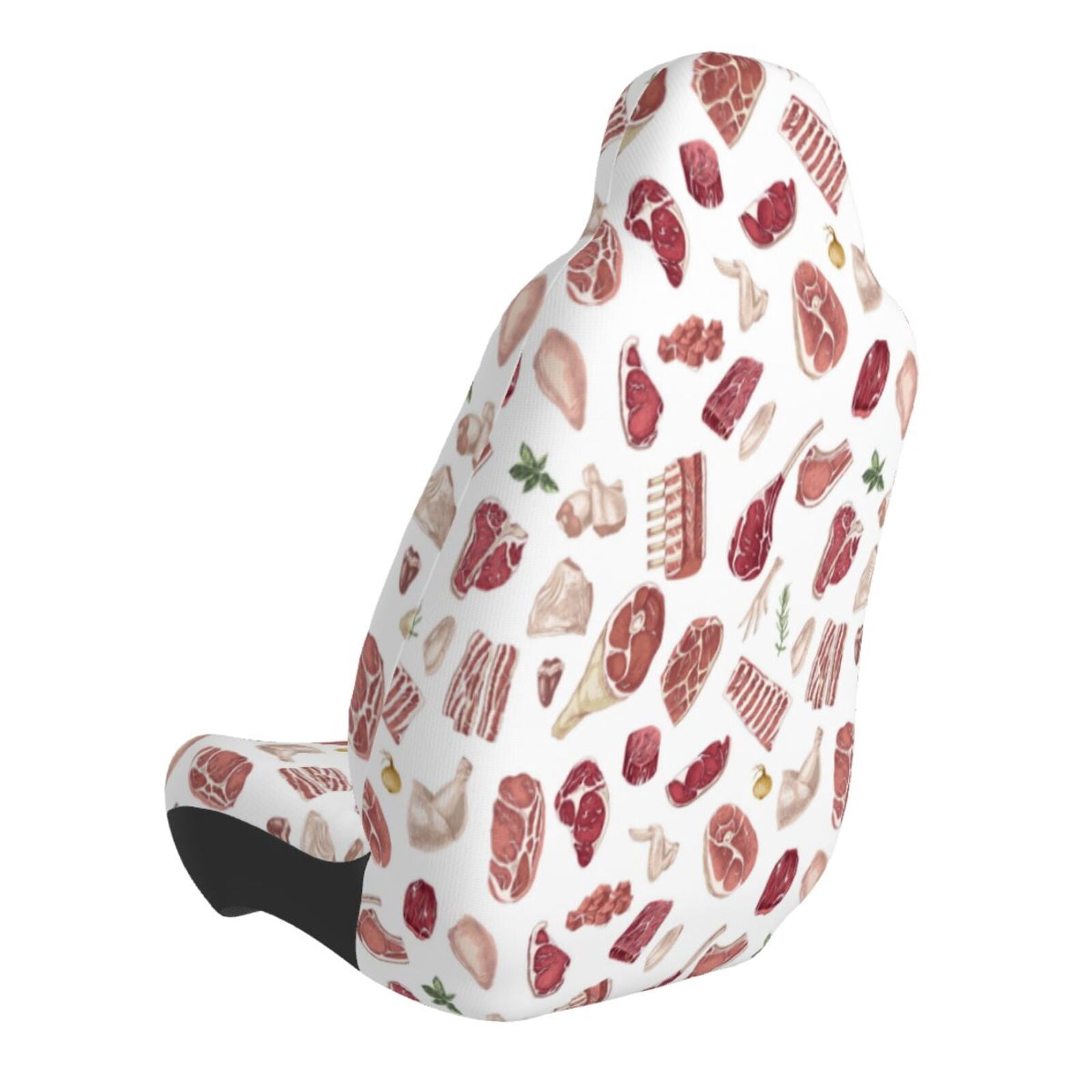 Naloa Different Meat Car Seat Covers Universal Front Seat Coves for Car Accessories ,Padded Car Covers for Automotive, SUV, Truck, and Van