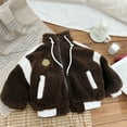 thumbnail image 4 of Godderr 9M-7T Boys Winter Thicken Jackets Coats Toddler Short Fleece Coats Baby Soft Snowsuit Outwears Stand Collar Latest Fashion Jackets, 4 of 8