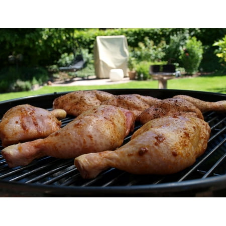 LAMINATED POSTER Chicken Drumsticks BBQ Chicken Legs Barbecue Poster Print 11 x (Best Way To Barbecue Chicken Legs)