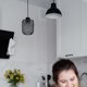 thumbnail image 4 of FUTUREORYY 1Ud Colgante De Metal Negro Con Pantalla Decorativa Para Y Dormitorio, 4 of 6