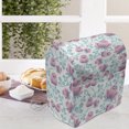 thumbnail image 4 of Floral Lounger Chair Bag, Retro Feminine Blooms Flourishing Petals Leaves Shabby Branches Motif, High Capacity Storage with Handle Container, Lounger Size, Dried Rose and Turquoise, by Ambesonne, 4 of 5
