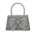 thumbnail image 4 of Eurhowing Women's Evening Clutch Purse, Sparkly Bow Rhinestone Decor Party Handbag, Elegant Glitter Evening Bag for Wedding, Prom, Cocktail (Black), 4 of 9