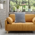 thumbnail image 4 of Matoen Decorative Throw Pillow Covers Square Solid Farmhouse Modern Fall Throw Cushion Case Pillowcase for Sofa Car Couch 18x18 Inch 45x45 cm Dark Gray, 4 of 6