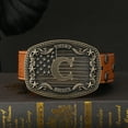 thumbnail image 2 of Western Belt Buckle Men Initial Letter ABCDJRM to Z Rodeo Cowboy Belt Buckles（Without belt）, 2 of 4