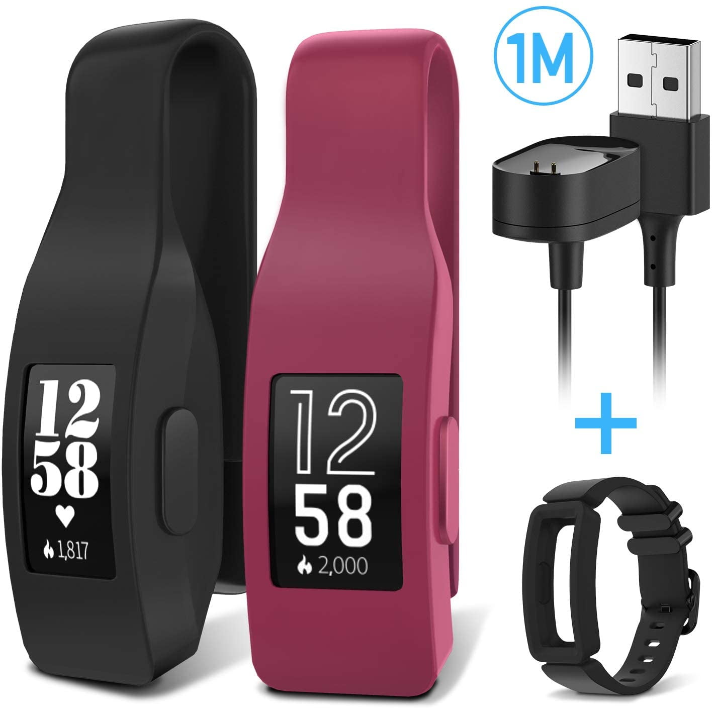 Fymint Clip Holder Compatible with Fitbit Inspire/Inspire HR, [2Pack] Watch Band Protective