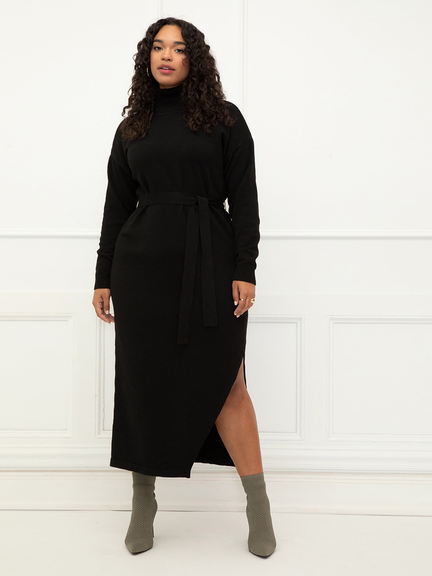 Long Sleeve Jcpenney Black Turtleneck Dress Jcpenney Black Sweater