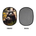 thumbnail image 2 of Pofeuu Forest Panda Print Silicone Pot Mat Mitten With Hanging Loop Heat Resistant Oven Mitts Non-Slip Bbq Baking Smoking Potholders, 2 of 7