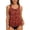 Orange, variant on Aihuaihua Women's Polka Dot Tankini Swimsuit Swim Tank Top Tummy Control Bathing Suit with Black Bottoms Two Piece Swimwear Orange XL
