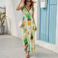 thumbnail image 6 of Lunarable Pineapple Pattern Design Sleeveless Dress Summer Clothes for Women Women's Clothing 2025, 6 of 7