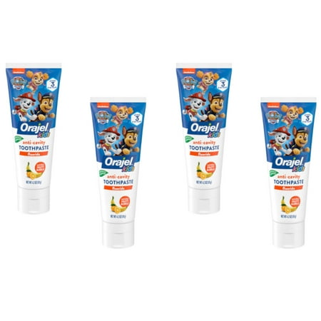 Orajel Paw Patrol Anticavity Fluoride Toothpaste 4.20 oz (Pack of 4)