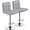 Light Grey, variant on Yuanmin Bar Stools Set of 2, Adjustable PU Leather Swivel Barstools, Modern Counter Stools with Back and Footrest for Bar, Kitchen, Dining Room, Khaki