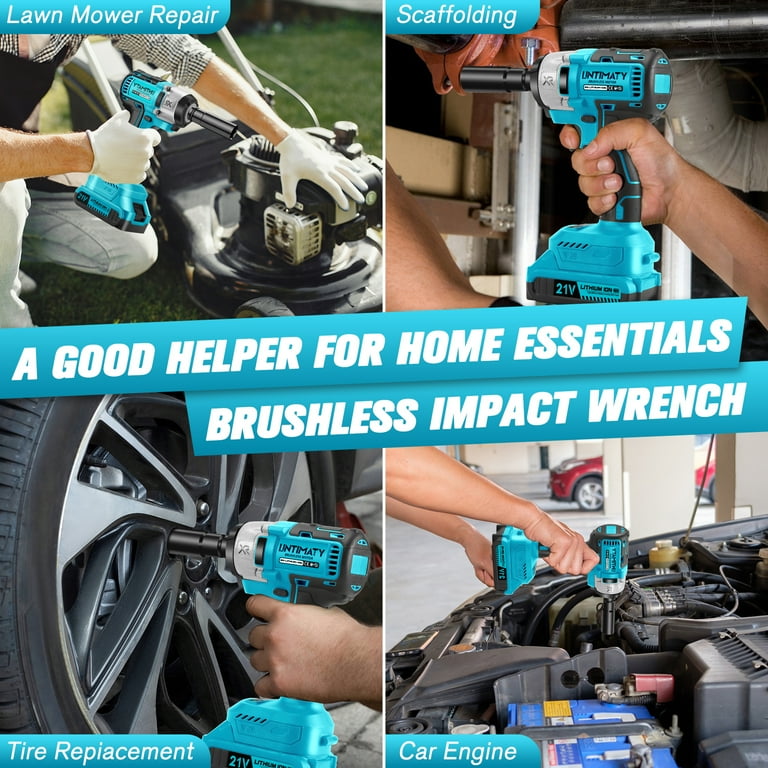 UNTIMATY 21V Cordless 1/2-Inch Impact Wrench with Accessories photo 6