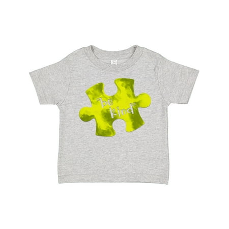 

Inktastic Autism Awareness Be Kind Green Puzzle Piece Gift Toddler Boy or Toddler Girl T-Shirt