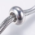thumbnail image 4 of Non-Adjustable 304 Stainless Steel Snake Chain Necklace Making Slider Necklace Stainless Steel color 27-1/2 inch(70cm) Hole: 2.5~3mm Single Chain Length: about 35cm, 4 of 5