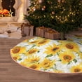 thumbnail image 5 of Sikiie Artistic Marble Pattern Sunflower Nativity Christmas Tree Skirt, Jesus Christian Winter Holiday Tree Mat Decoration(30-48IN)30", 5 of 6