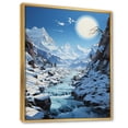 thumbnail image 2 of Designart "Glacier Glacial Pastoral III" Landscape & Nature Floater Framed Canvas Art Print, 2 of 7