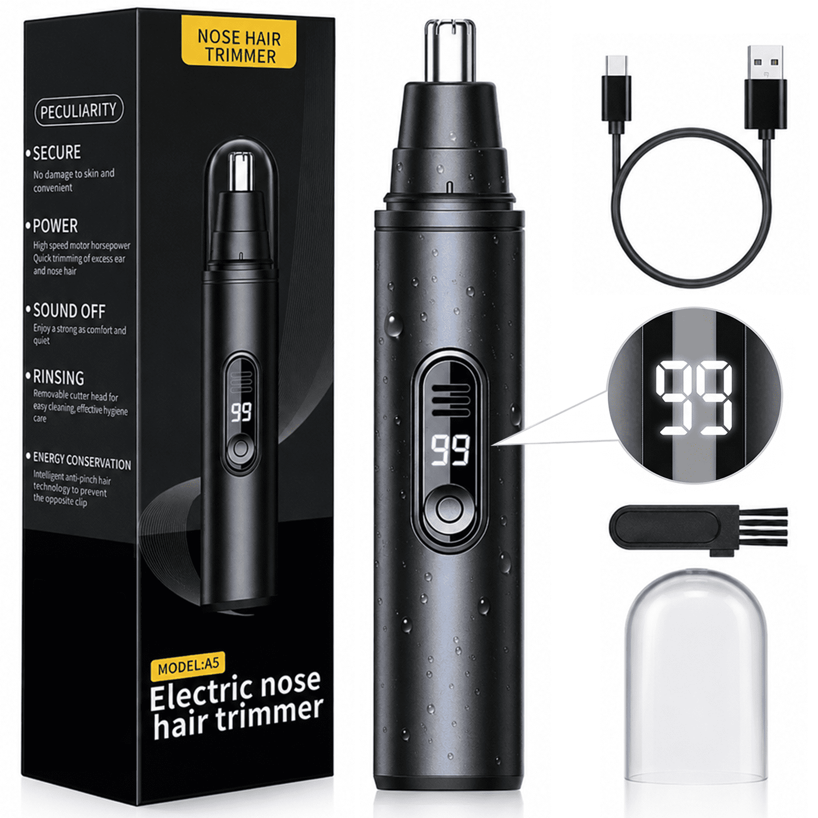 Philips Norelco, Nose Trimmer 1000, NT1605/60, Black - Walmart.com