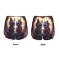 thumbnail image 5 of Lsque Romantic Rose Animal Couple Printed Women's Running Shorts with Liner Pockets,Elastic Quick Dry Workout Athletic Gym Yoga Shorts,Womens High Waist Shorts-XX-Large, 5 of 9