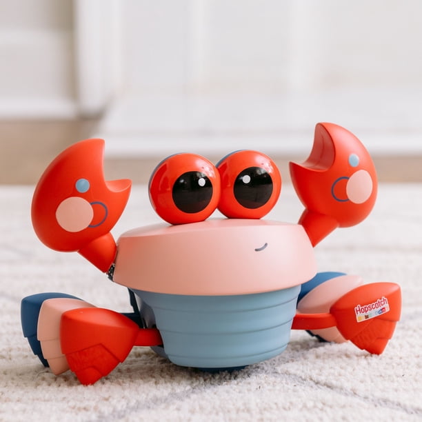 Hopscotch Lane Musical Crawling Crab, Red Dancing Toy, Babies and