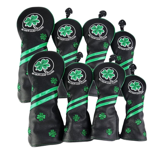 8x Durable Golf Cover 400cc Club Headcover 1/3/5/UT Black
