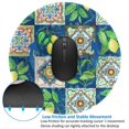 thumbnail image 4 of Disketp Lemon And Leaves Small Mouse Pad 7.9x7.9 Inches,Washable Round Mousepad For Office Laptop Computer,Non-Slip Rubber Base Mouse Pads For Wireless Mouse, 4 of 9