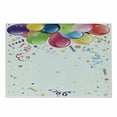 thumbnail image 1 of Party Cutting Board, Enjoyment Fun Entertainment Theme Vivid Colorful Objects with Abstract Elements, Decorative Tempered Glass Cutting and Serving Board, Small Size, Multicolor, by Ambesonne, 1 of 1