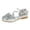 Silver, variant on MIASHUI Girls Dress Shoes Bowknot Glitter Princess Party Shoe Low Heels Mary Jane Sandals,Pink,2.5-3 Years