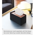 thumbnail image 2 of Yamazaki Home Tissue Box Cover - Rectangle, Walnut, Steel, Lid, No Assembly, 2 of 7