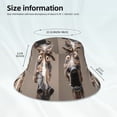 thumbnail image 3 of Sikiie Funny Horse Faces Expressions Reflective Double-Sided Bucket Hat, Sun Hat, for Gardening, Beaching, Camping, Hiking, Fishing, 3 of 6