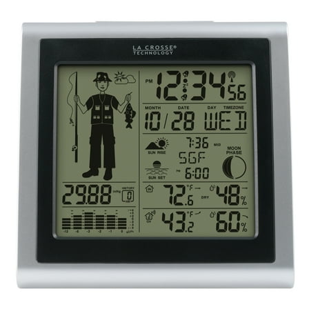 La Crosse Technology Digital Wireless Weather Station with Fisherman Icon, 308-1451