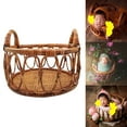 thumbnail image 2 of Baby Photography Props Handmade Vintage Rattan Basket Creates Warm and Comfortable Scenes for Memorable Photos, 2 of 9